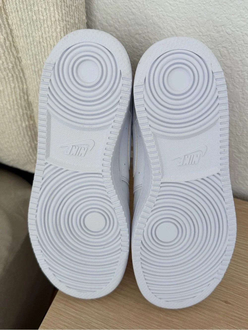 Nike White Low-Top Leather Sneakers